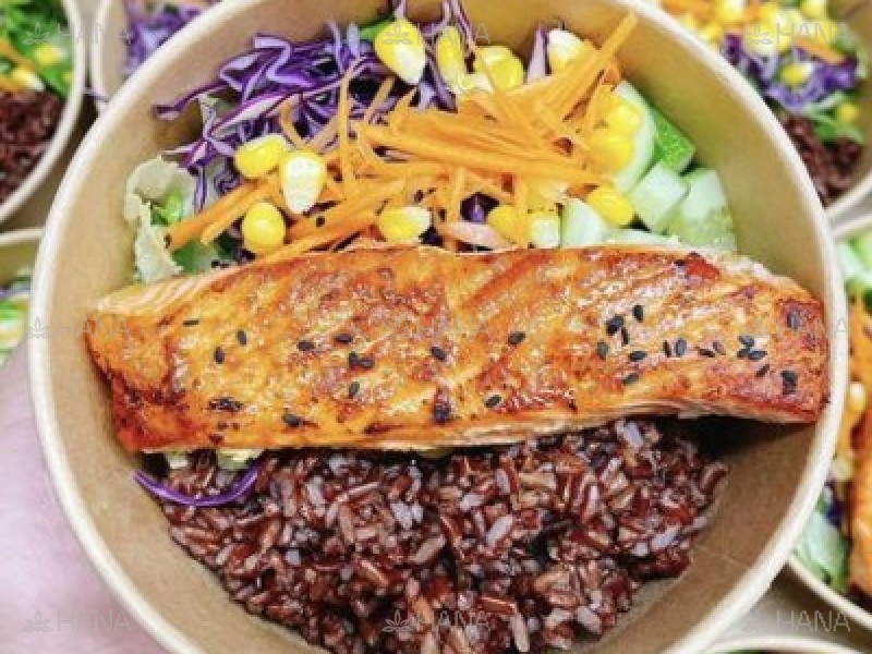 Cơm lứt cá BASA Sốt Teriyaki